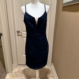 Denim spaghetti strap dress